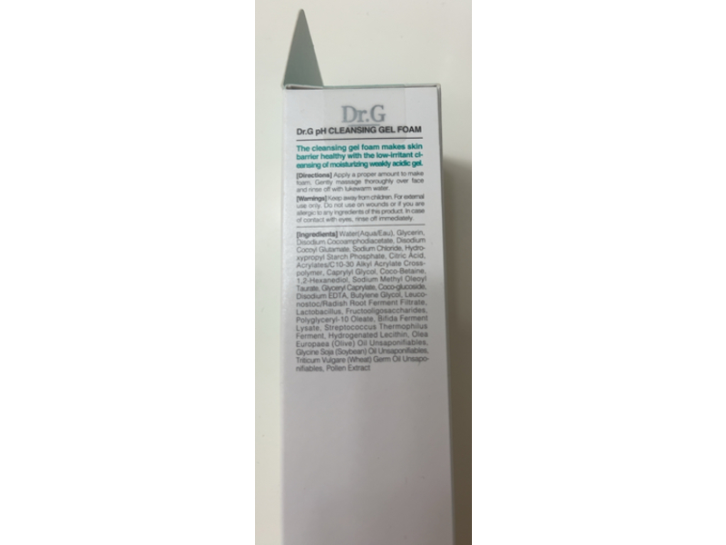 Dr.G pH Cleansing Gel Foam, 3.38 fl oz/100 mL