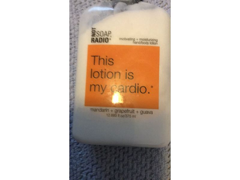 Not Soap Radio Hand And Body Lotion, This lotion is my cardio, 12.685 fl oz/375 mL