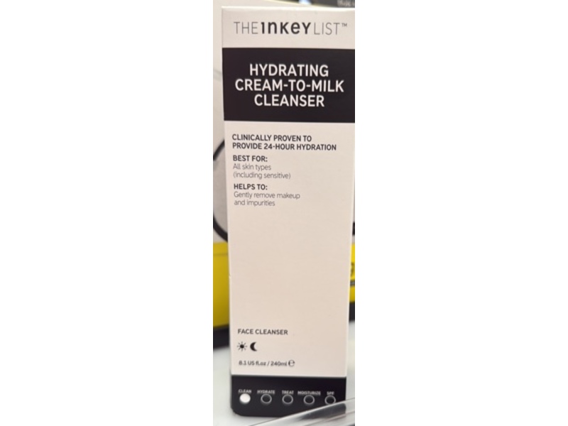 The Inkey List Hydrating Cream To Milk Cleanser, 8.1 fl oz/240 mL