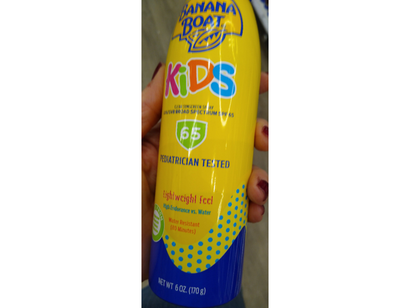 Banana Boat Kids Sunscreen Spray, SPF 65, 6 oz/170 g
