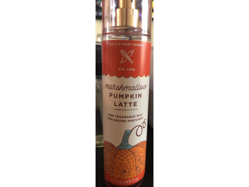 Bath & Body Works Fine Fragrance Mist, Marshmallow Pumpkin Latte,8 fl oz/236 mL
