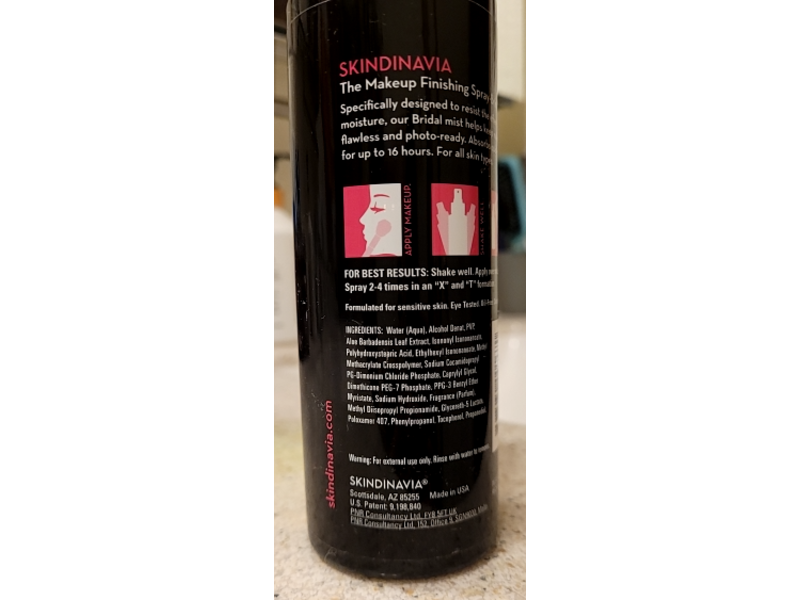 Skindinavia Bridal The Makeup Finishing Spray, 8 fl oz/236 mL