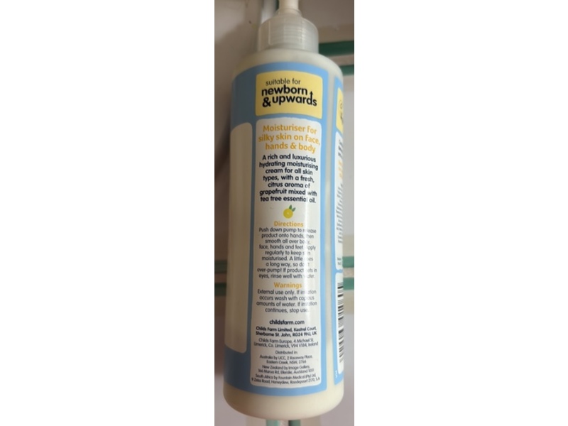 Childs Farm Moisturiser, Grapefruit & Tea Tree, 8.4 fl oz/250 mL