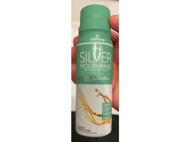 Elementa Silver Mouthrinse, Winter Mint, 3 fl oz/89 mL