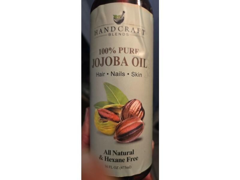 Hand Craft Pure Jojoba Oil, 16 fl oz/473 mL