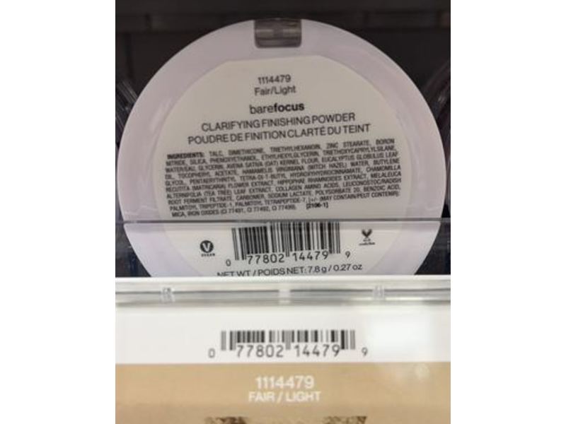 Wet n Wild Bare Focus Clarifying Finishing Powder, Fair-Light, 0.27 oz/7.8 g