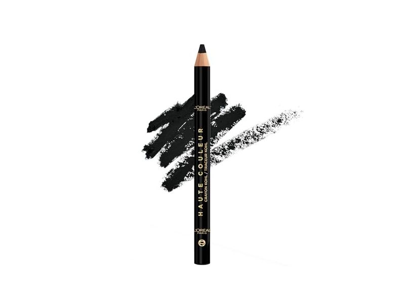L'Oreal Paris Haute Couleur Kohl Eyeliner Pencil, 110 Black Silk, 0.04 oz/1.14 g