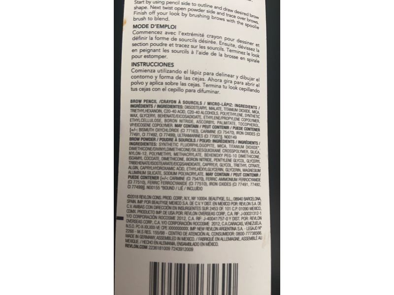 Revlon Colorstay Eyebrow Pencil Grey Brown (640) 0.23 oz