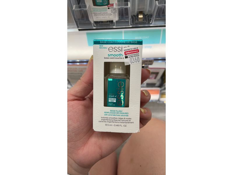Essie Base Coat Smooth-E, 0.46 fl oz/13.5 mL