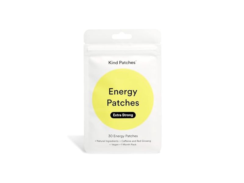 Kind Patches Energy Patches, Extra Strong Caffeine, 30 Count