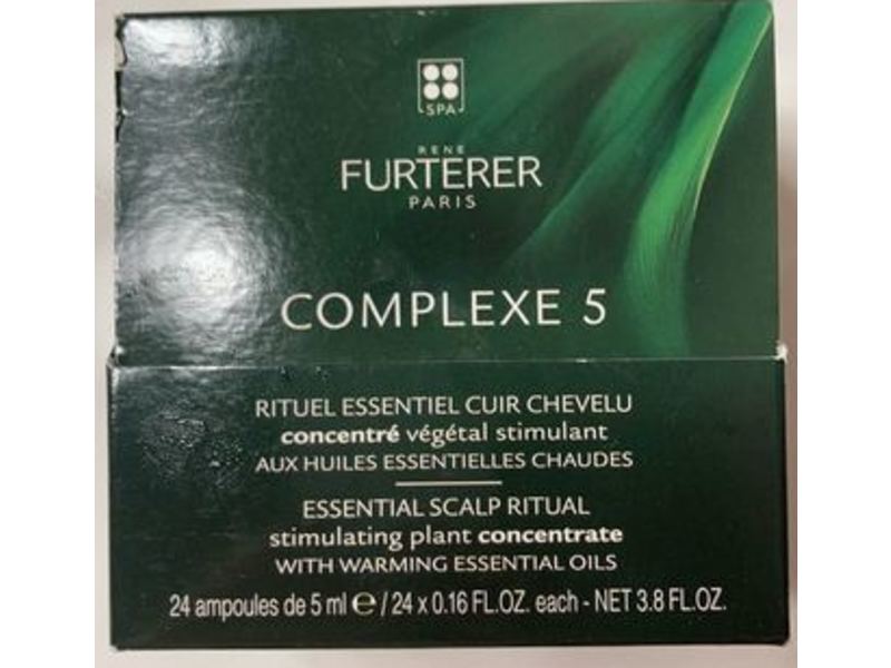 Rene Furterer Complexe 5 Essential Scalp Ritual, Warming Essential Oils, 0.16 fl oz, 24 Count