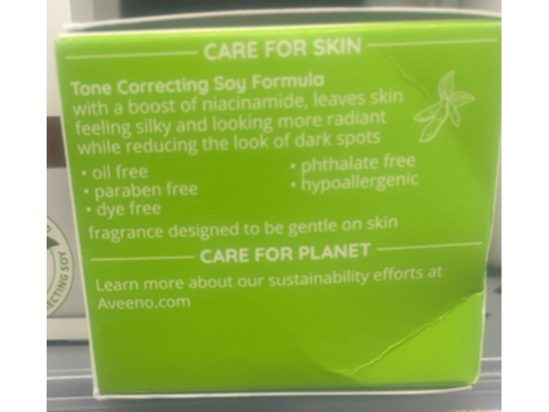 Aveeno Positively Radiant Night Cream, Niacinamide, 1.7 oz/48 g