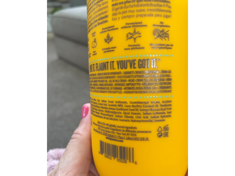 Sol de Janeiro Moisturizing Shower Cream-Gel, Brazilian 4 Play, 13 fl oz/385 mL