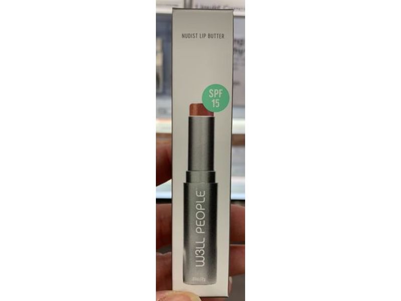 Well People Nudist Lip Butter, SPF15, Wine, 0.07 oz/2 g