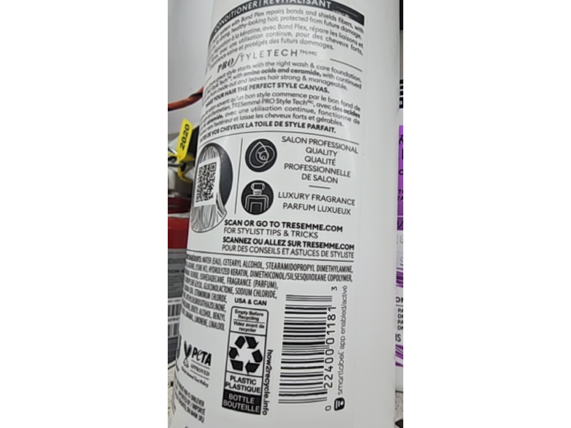 TreSemme Bond Plex Prostyletech Keratin Repair Conditioner, 28 fl oz/828 mL