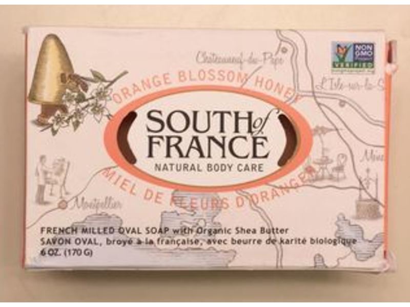 South Of France Bar Soap, Orange Blossom Honey, 6 oz/170 g