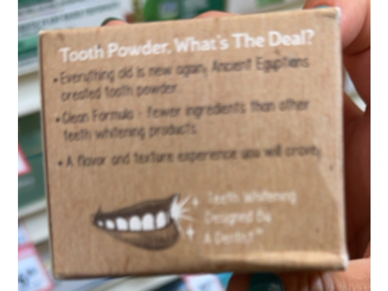 Dr. Ginger's Activated White Charcoal Tooth Powder, Coconut Mint, 1.28 oz/36 g