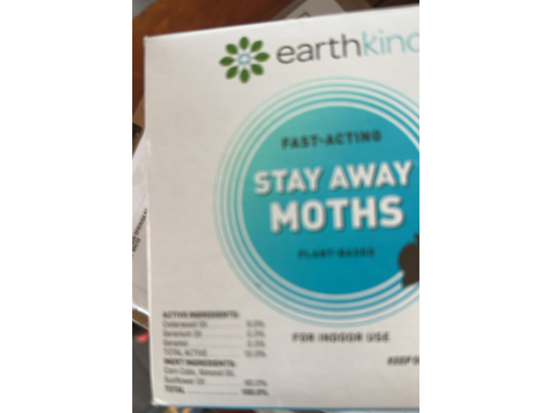 Earthkind Stay Away Moths Deterrent, Pack Of 4