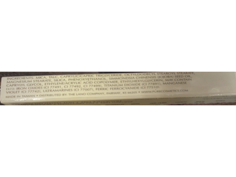 The Lano Company Pure Cosmetics Stripped Collection Eye Shadow Palette, 0.04 oz/1.2 g