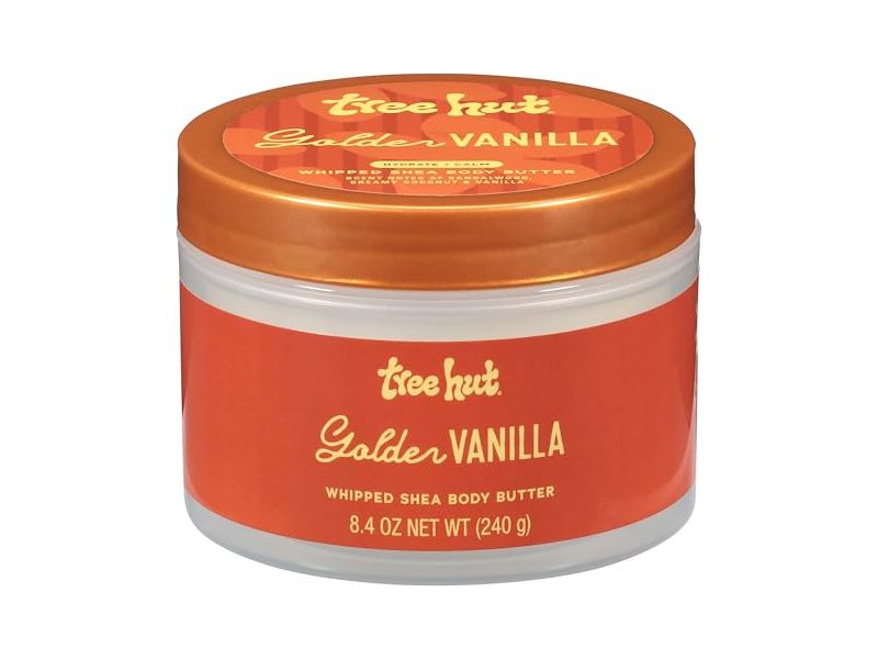 Tree Hut Whipped Shea Body Butter, Golden Vanilla, 8.4 oz/240 g