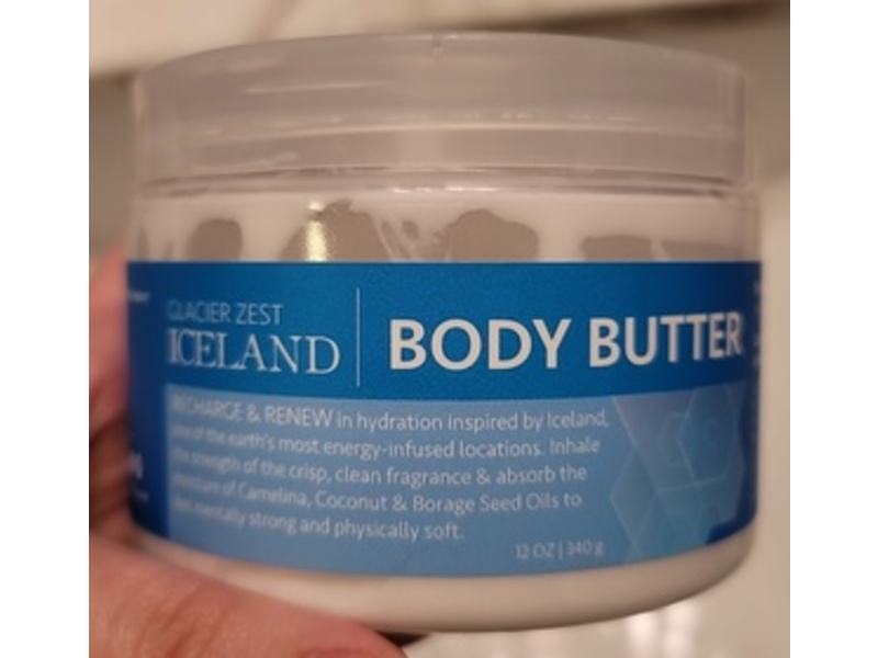 Village Naturals Glacier Zest Iceland Body Butter, 12 oz/340 g