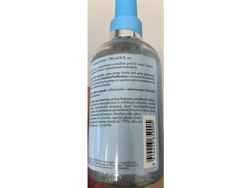 Philosophy Shimmering Body Spritz, Falling In Love, 8 fl oz/240 mL
