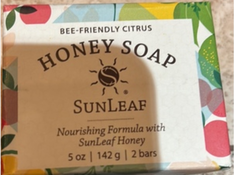 Sunleaf Natural Honey Soap, Citrus, 5 fl oz/142 g, 2 Count