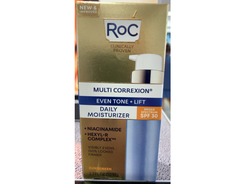Roc Multi Correxion Even Tone + Lift Daily Moisturizer Sunscreen, SPF 30, 1.7 fl oz/50 mL