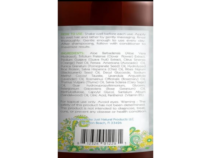 Just Nutritive Grey Hair Shampoo, 16 fl oz/473 mL