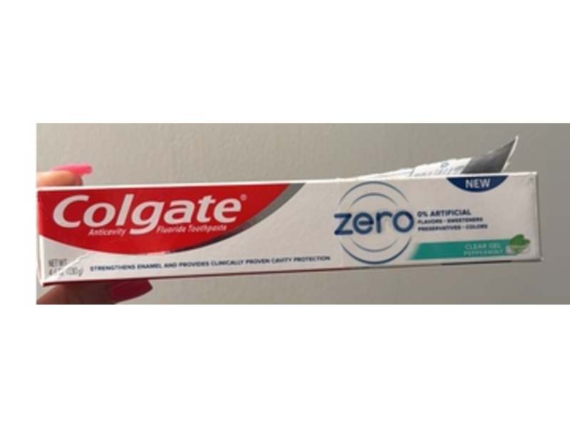 Colgate Anticavity Fluoride Toothpaste, Clear Gel Peppermint, 4.6 oz/130 g, Pack Of 2