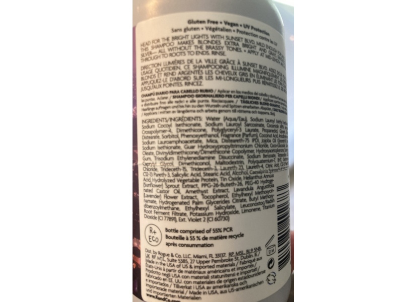 R+Co Sunset Blvd Daily Blonde Shampoo, 8.5 fl oz/251 mL