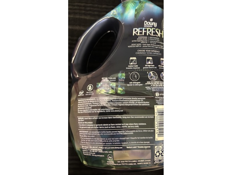 Downy Infusion Refresh Liquid Fabric Softener, 96 Loads, 64 fl oz