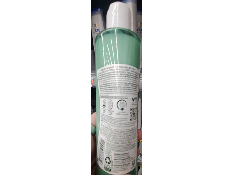 Dove RE+AL Bio-Mimetic Care Conditioner, Resist Coconut + Vegan Elastin, 10 fl oz/295 mL