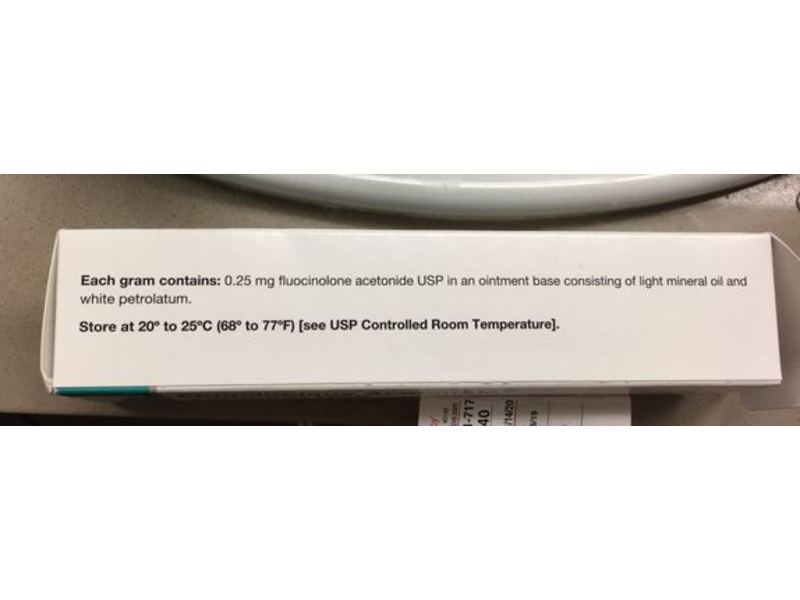 Fluocinolone Acetonide Ointment USP 0.025%, 60 g, G&W Laboratories, Inc (RX)