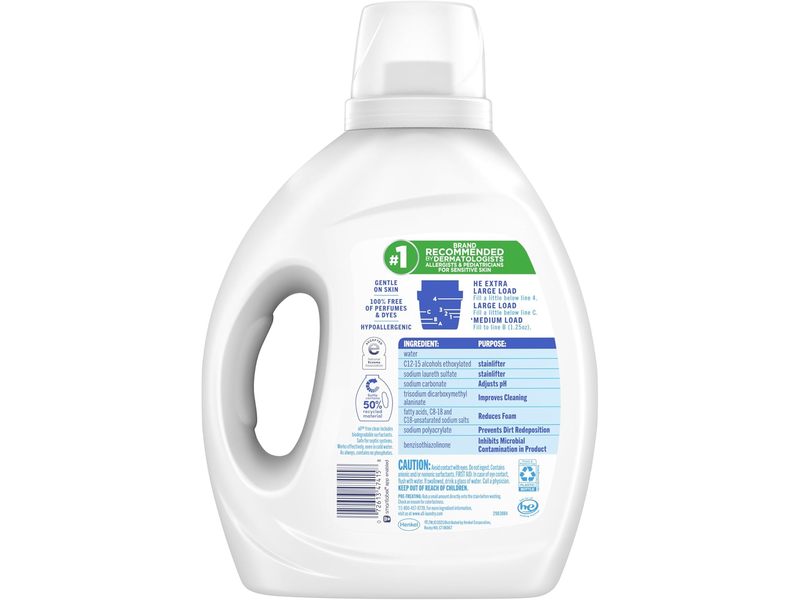 All Free Clear Liquid Laundry Detergent, The Original, 58 Loads, 73 fl oz/2.15 L