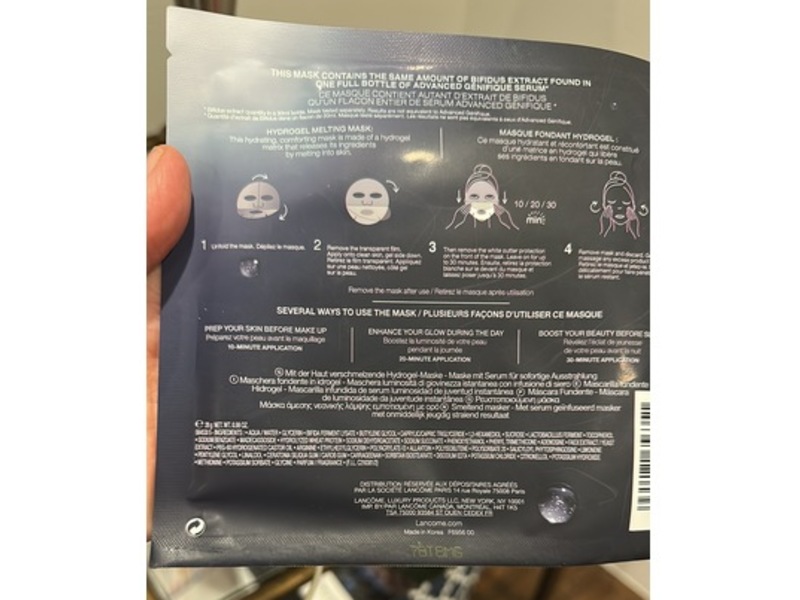 Lancome Genifique Hydrogel Melting Mask, 0.98 oz/28 g