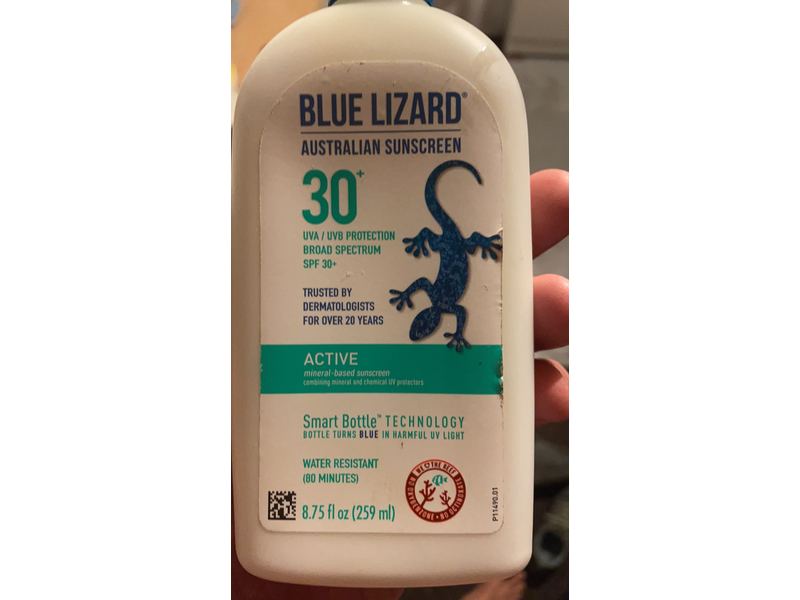 Blue Lizard Active Mineral-Based Sunscreen, SPF 30+, 8.75 fl oz (250 mL)
