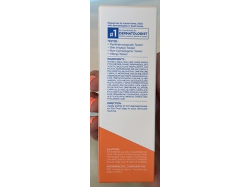 Aestura Derma UV365 Barrier Hydro Mineral Sunscreen, SPF 50, 0.84 fl oz/25 mL