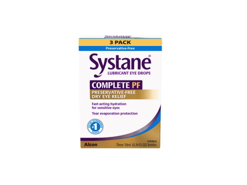 Alcon Systane Lubricant Eye Drops, 0.34 fl oz/10 mL, Pack Of 3
