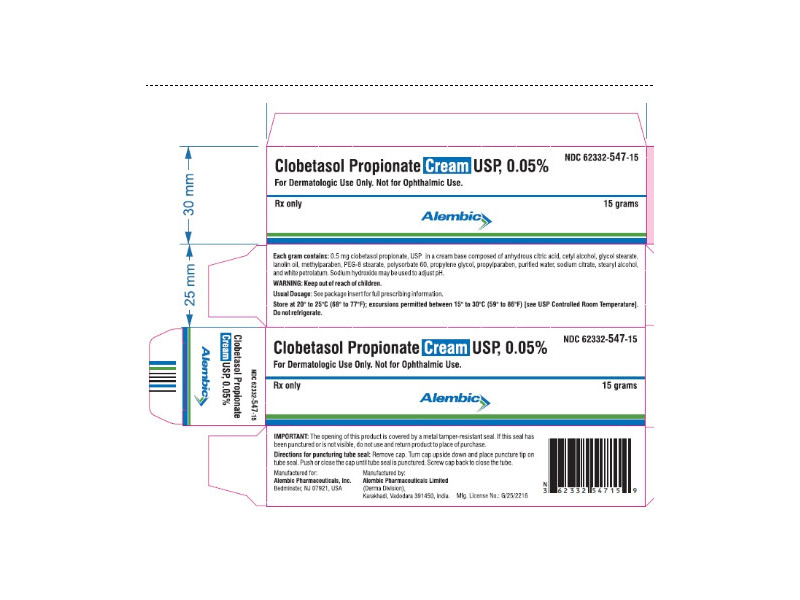Clobetasol Propionate Cream USP, 0.05%, 15 g, Alembic (RX)