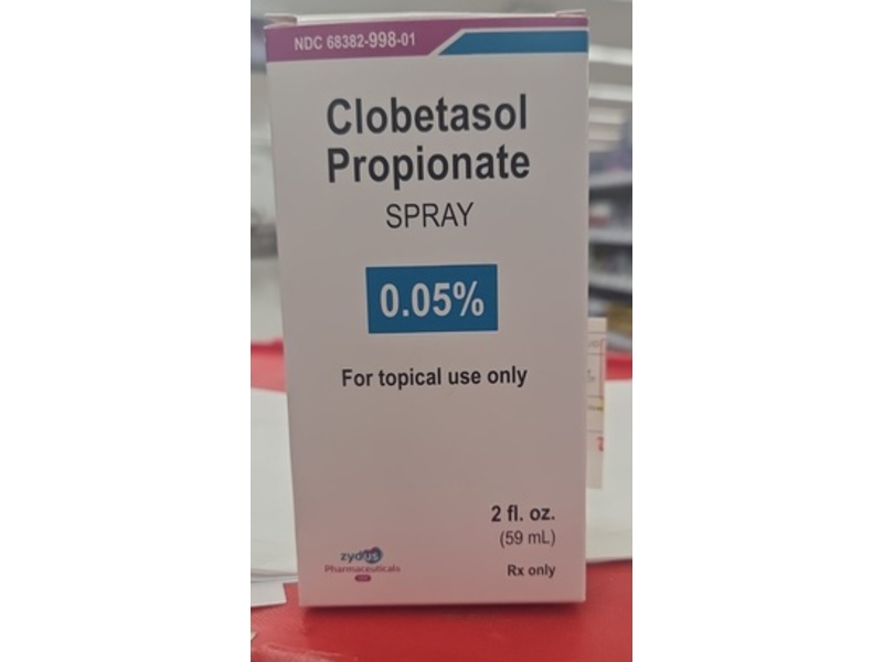 Clobetasol Propionate Spray 0.05%, 2 fl oz/59 mL, Zydus (Rx)