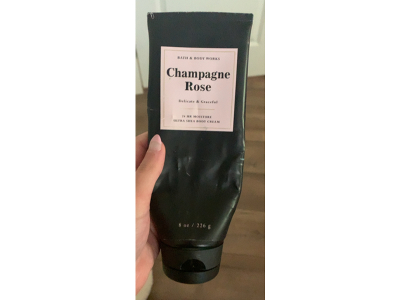 Bath & Body Works Champagne Rose Body Cream, 8 oz/226 g