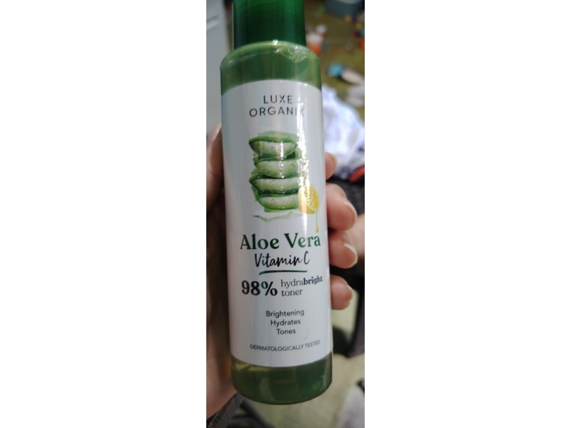 Luxe Organix Toner, Aloe Vera + Vitamin C, 5.07 fl oz/150 mL