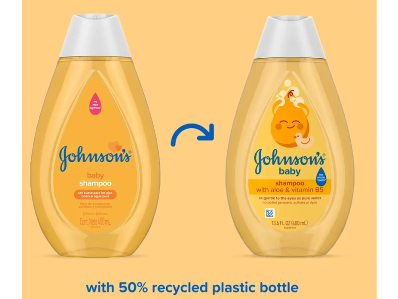 Johnson's Baby Shampoo, 1.7 fl oz/50 mL, 4 Pack