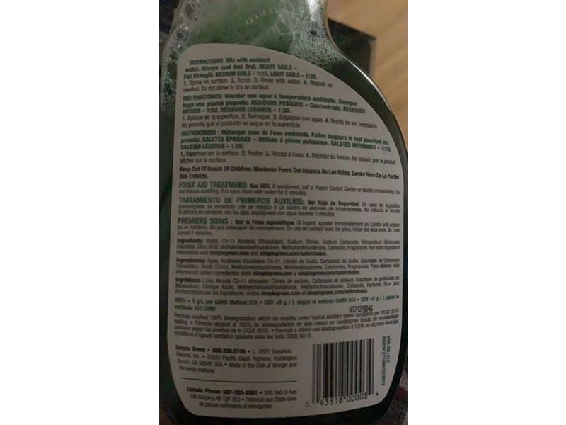 Simple Green Cleaner & Degreaser, 24 oz