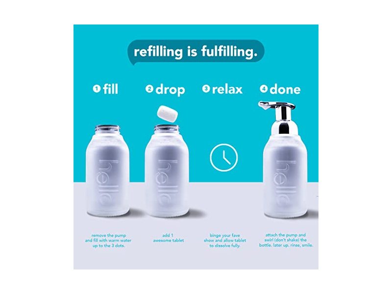 Hello Foaming Hand wash Starter, Aloe + Sea Minerals, 0.31 oz/9 g