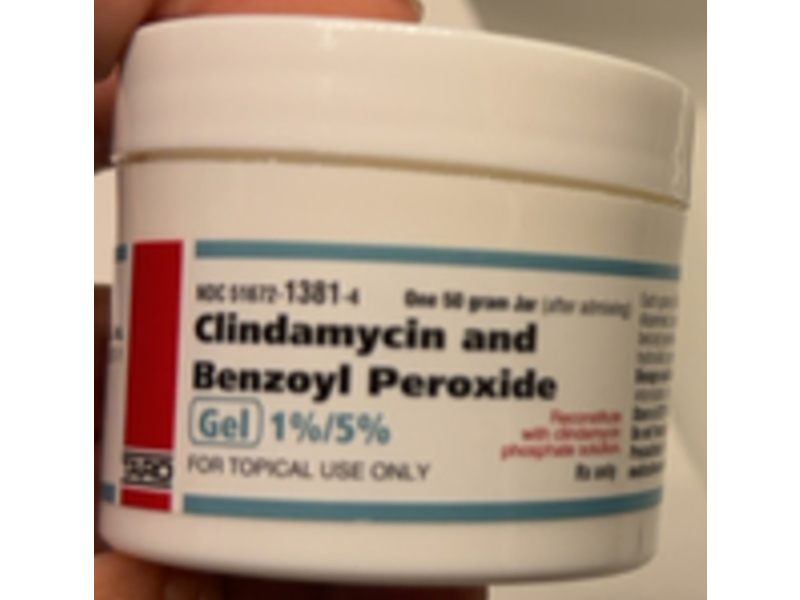 Clindamycin and Benzoyl Peroxide Gel, 1% / 5%, Taro (Rx)