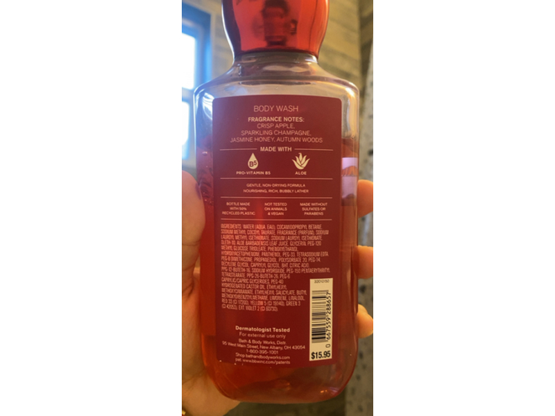 Bath & Body Works Body Wash, Champagne Apple & Honey, 10 fl oz/295 mL