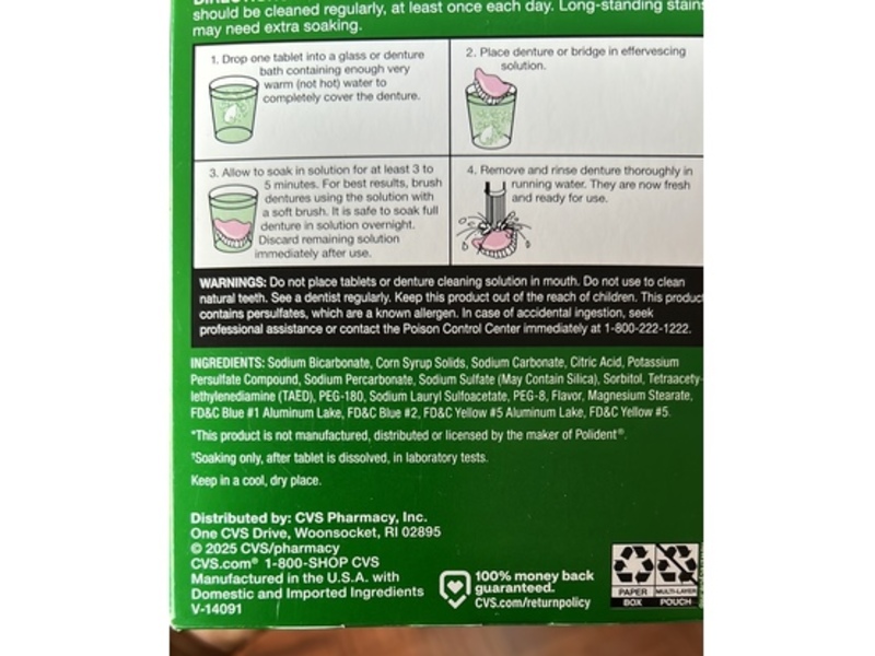 CVS 3-Minute Daily Cleanser Tablet, Fresh Mint Flavor, 120 Count