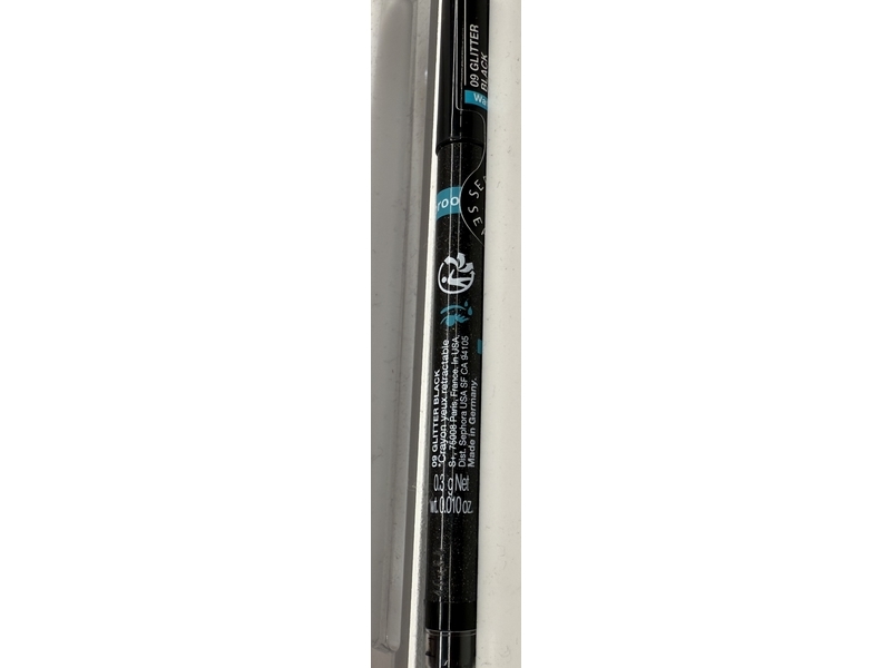 Sephora Retractable Eyeliner, 09 Glitter Black, 0.010 oz/0.3 g